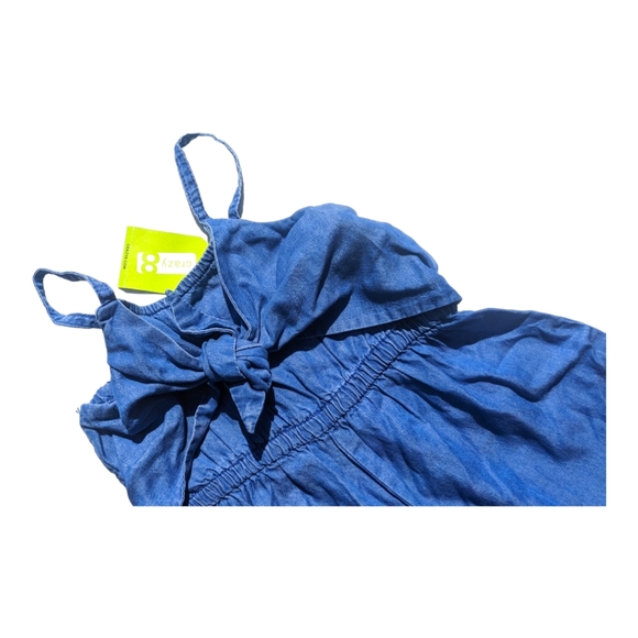 Crazy 8 Girls 2T Blue Jumper w/Knot on Front - Picture 2 of 6